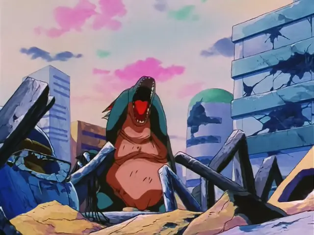 Goku rescata a Pan del chuerpo de Chi Shinron