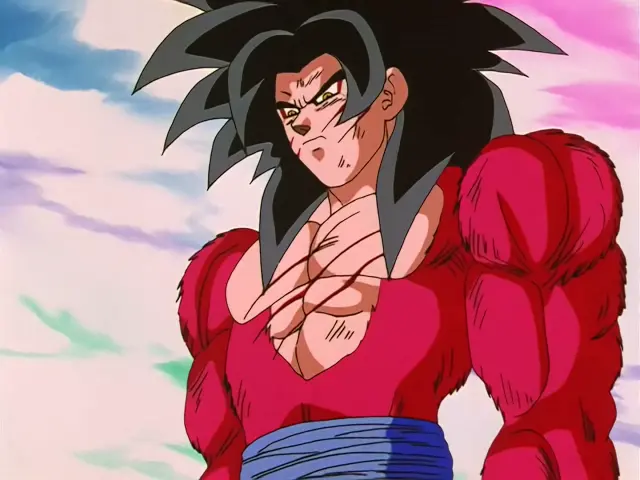 Goku Super Saiyan 4 derrota a Chi Shinron