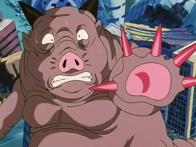 Goku Super Saiyan 4 derrota a Chi Shinron