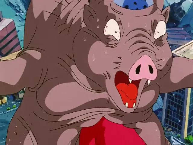 Goku Super Saiyan 4 derrota a Chi Shinron