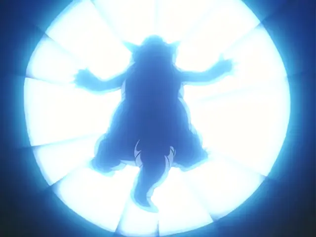 Goku Super Saiyan 4 derrota a Chi Shinron