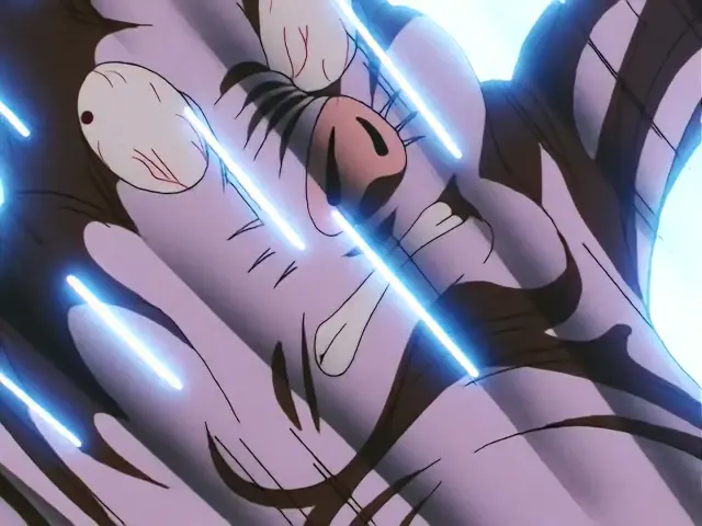 Goku Super Saiyan 4 derrota a Chi Shinron
