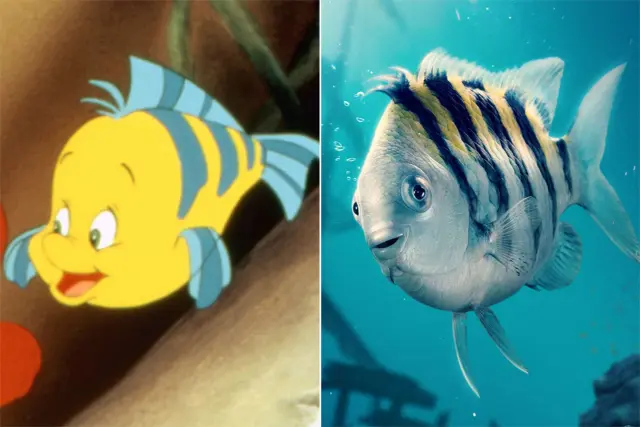 Flounder de La Sirenita: original vs. remake