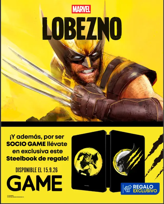 MARVEL LOBEZNO con STEELBOOK de regalo para socios GAME