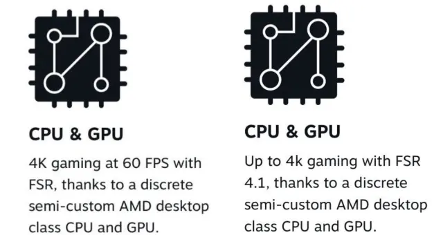 Versión previa de la ficha de Steam Machine y la actualizada
