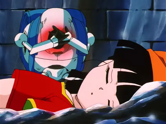 Giru se sonroja al ver a Pan durmiendo