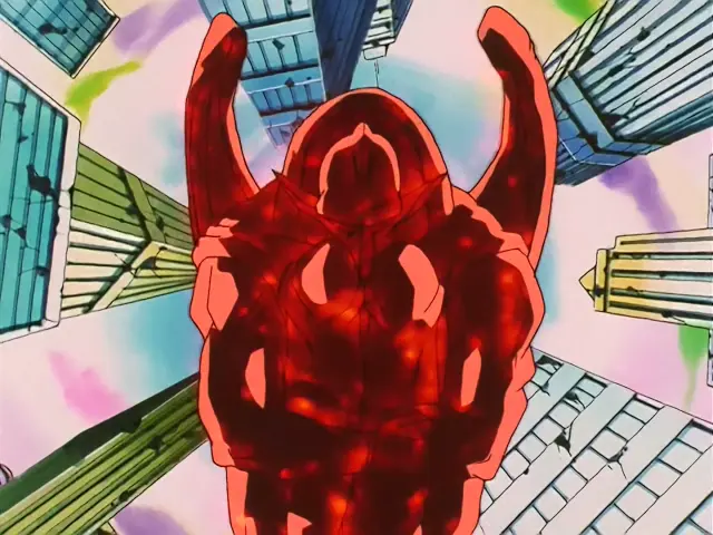 Suu Shinron abrasa a Goku en Dragon Ball GT