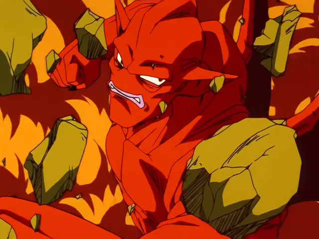 Suu Shinron abrasa a Goku en Dragon Ball GT