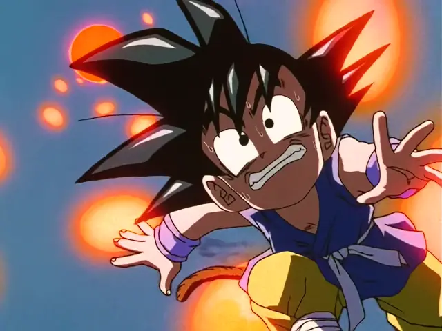 Suu Shinron abrasa a Goku en Dragon Ball GT