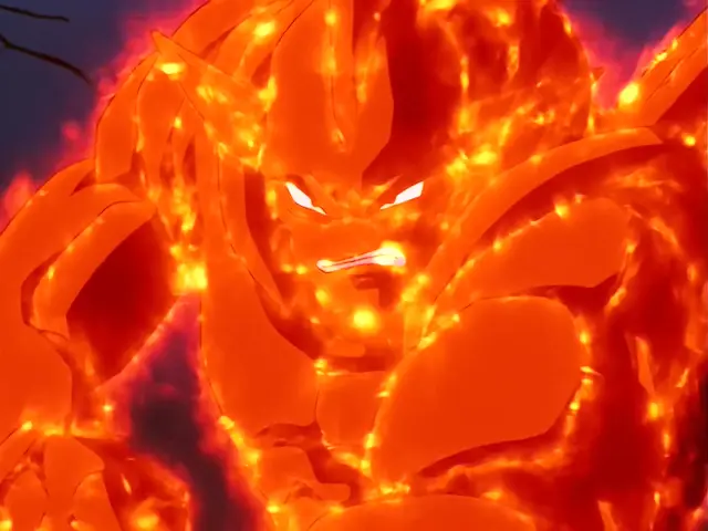 Suu Shinron abrasa a Goku en Dragon Ball GT