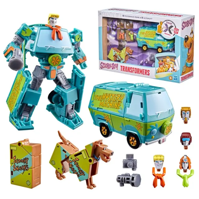 Figura Transformers y Scooby-Doo