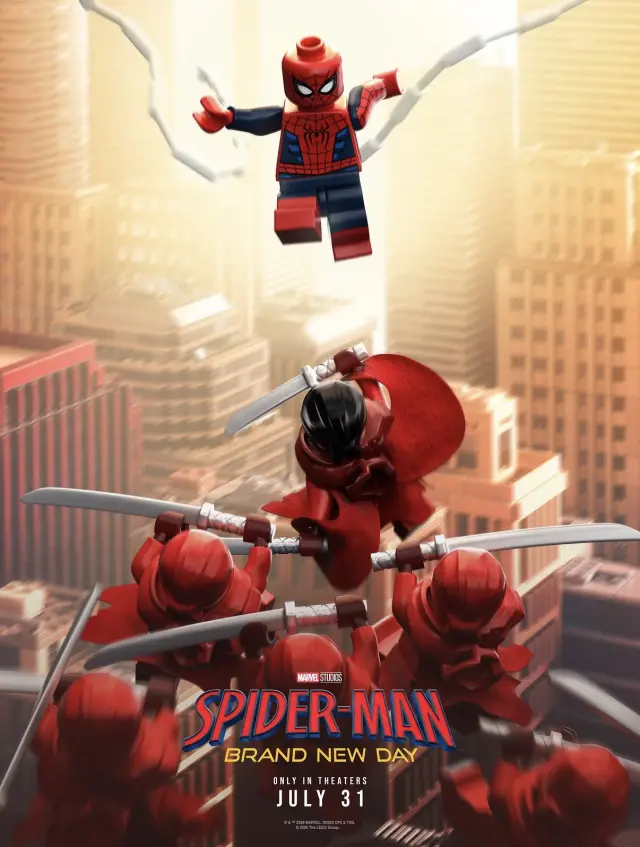 Póster de Spider-Man: Brand New Day en versión LEGO