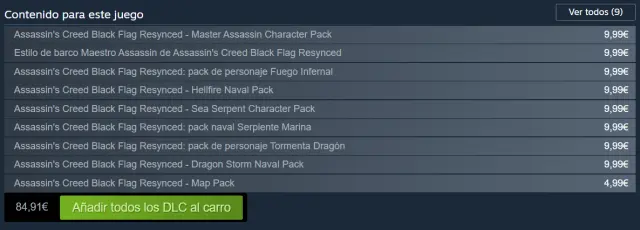 DLCs de Assassin's Creed Black Flag Resynced