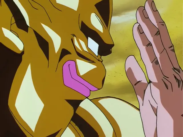 Goku lucha contra Suu Shinron y le perdona la vida