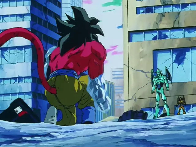 San Shinron congela el cuerpo de Goku en Dragon Ball GT