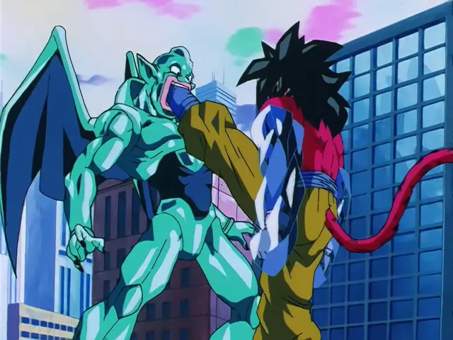 San Shinron congela el cuerpo de Goku en Dragon Ball GT