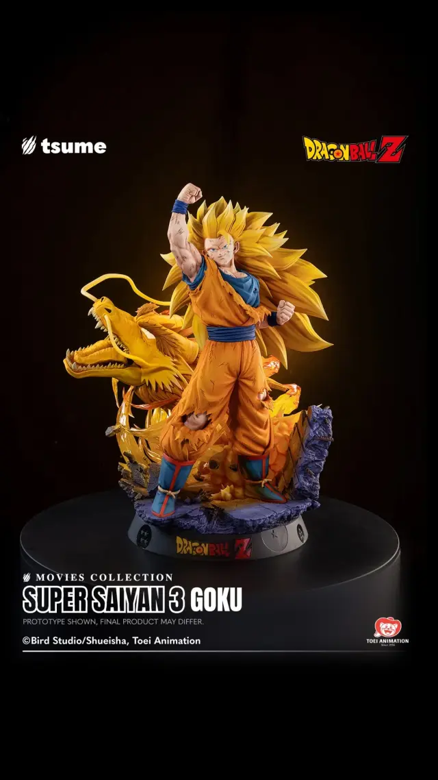 La resina oficial de Goku Super Saiyan 3 de Tsume Art