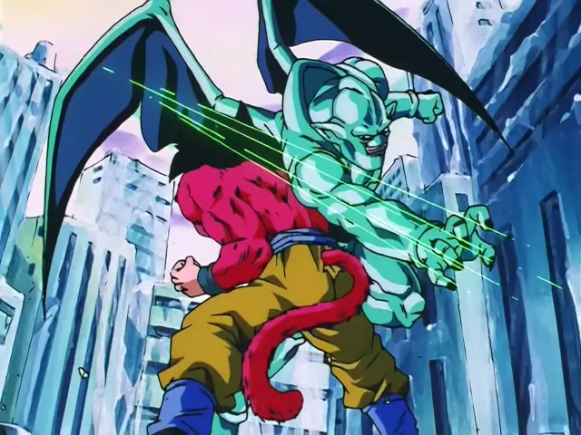 Goku se queda ciego y destroza a San Shinron con el puño del dragón