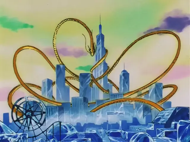 Goku se queda ciego y destroza a San Shinron con el puño del dragón