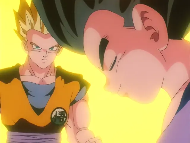 Gohan GT con el traje de Goku