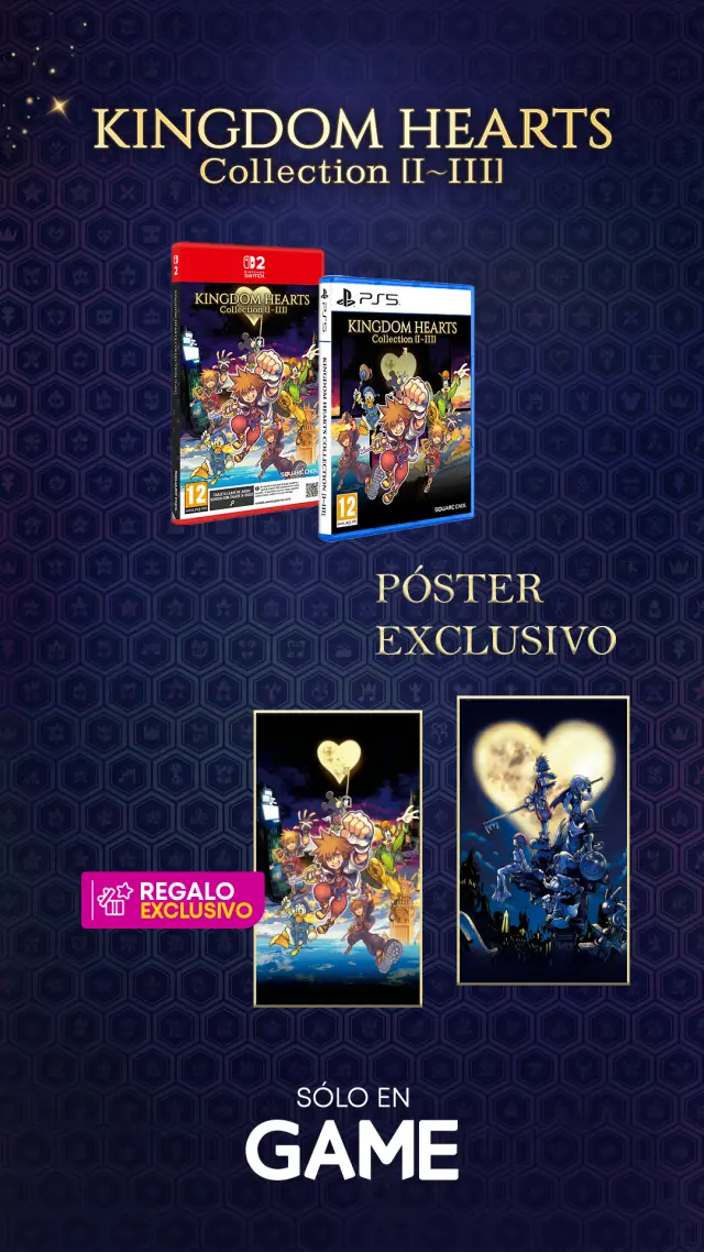 Kingdom Hearts Collection I-III con póster exclusivo GAME