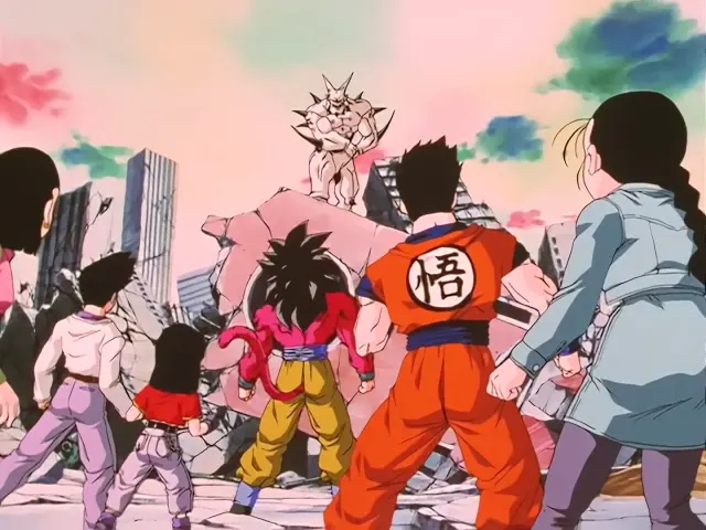 Ih Shinron sobrevive al Puño del Dragón de Goku Super Saiyan 4