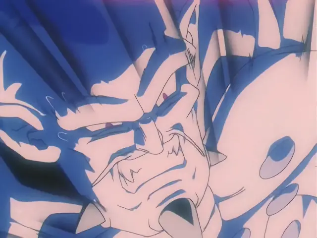 Ih Shinron sobrevive al Puño del Dragón de Goku Super Saiyan 4
