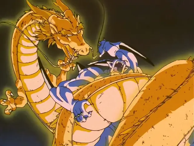 Ih Shinron sobrevive al Puño del Dragón de Goku Super Saiyan 4