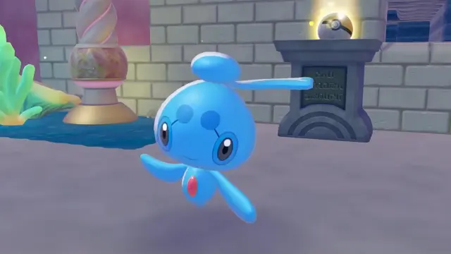 Phione en Pokémon Pokopia - Cuenca Coralina
