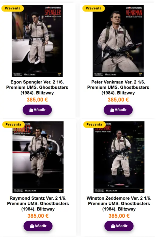 Las figuras súper realistas de Cazafantasmas de Blitzway