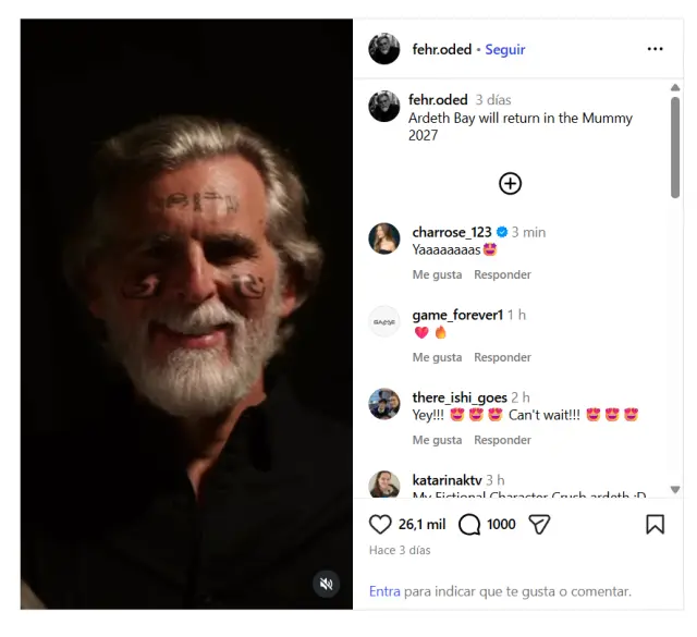 Oded Fehr, actor que interpretará a Ardeth Bay en La momia 4
