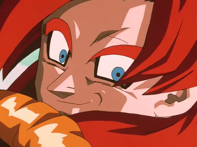 Gogeta Super Saiyan 4 purifica el planeta Tierra