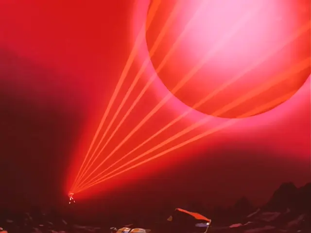 Gogeta Super Saiyan 4 purifica el planeta Tierra