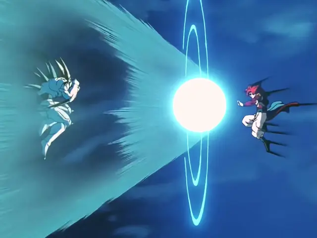 Gogeta Super Saiyan 4 desaparece antes de lo previsto
