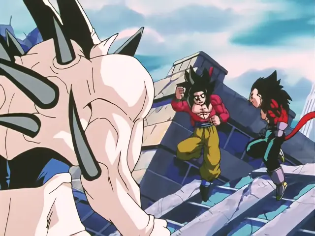 Gogeta Super Saiyan 4 desaparece antes de lo previsto