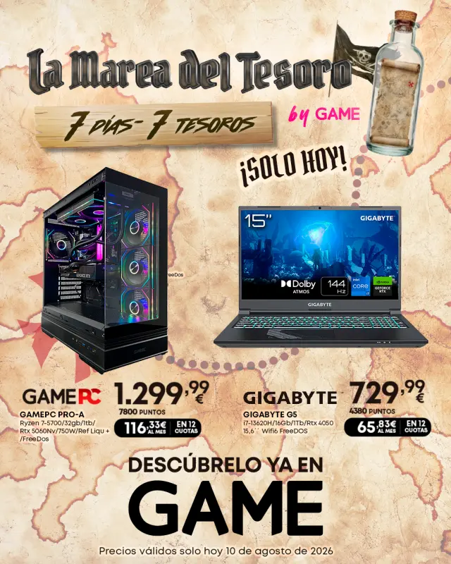 La Marea del Tesoro by GAME - Día 1