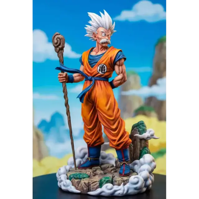La estatua de resina de Goku anciano de Ranyao Studio