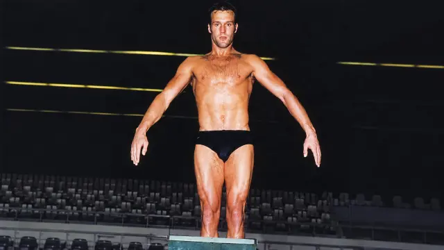 Jason Statham en sus pruebas de trampolín