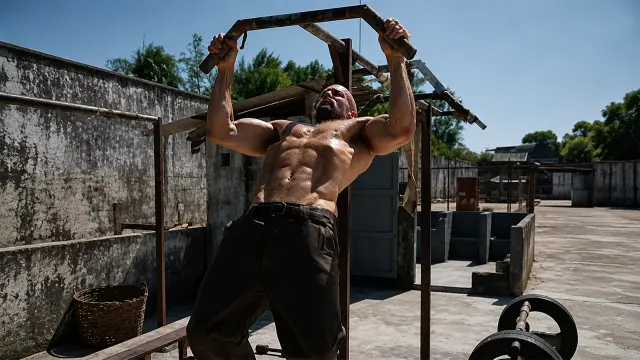 Jason Statham entrenando