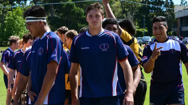 Jacob Elordi en su etapa como jugador de rugby en Brisbane