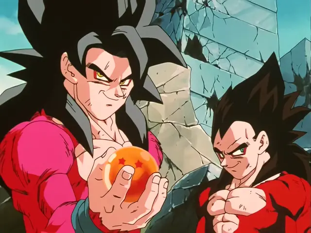 Goku se traga la Bola de Dragón de 4 estrellas en Dragon Ball GT
