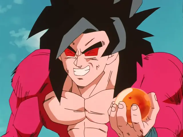Goku se traga la Bola de Dragón de 4 estrellas en Dragon Ball GT