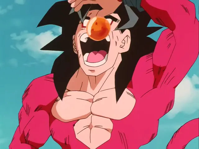 Goku se traga la Bola de Dragón de 4 estrellas en Dragon Ball GT