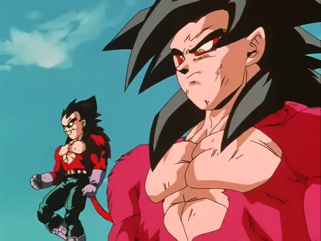 Goku y Vegeta Super Saiyan 4 intentan hacer la Fusión por segunda vez