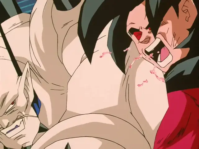 Goku y Vegeta Super Saiyan 4 intentan hacer la Fusión por segunda vez