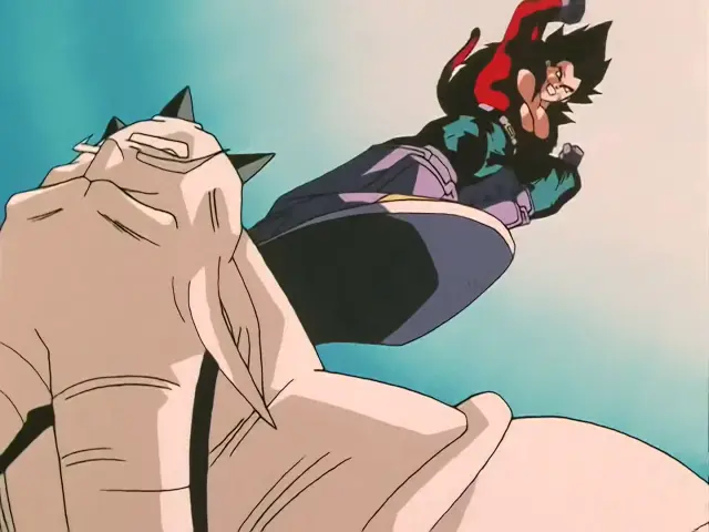Goku y Vegeta Super Saiyan 4 intentan hacer la Fusión por segunda vez
