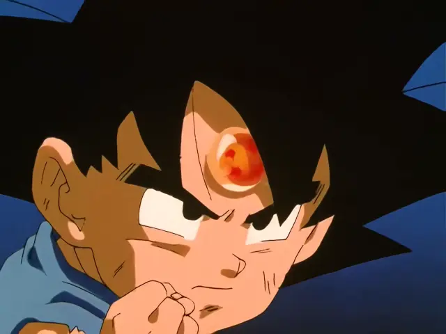 A Goku le aparece la Bola de Dragón de su abuelo en la frente