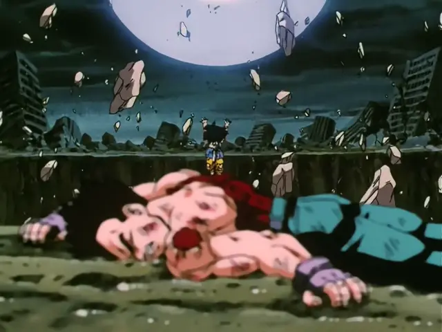 Goku destroza a Ih Shinron con la energía de todo el universo