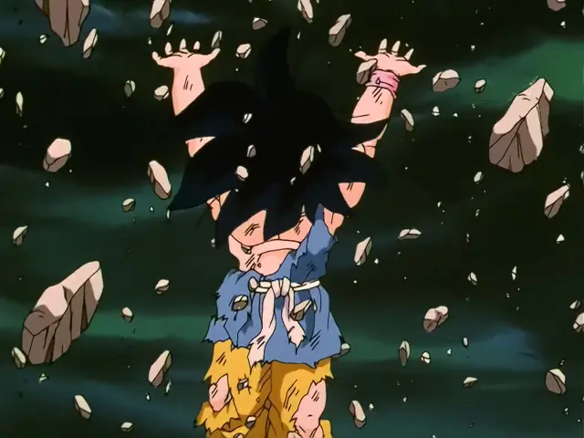 Goku destroza a Ih Shinron con la energía de todo el universo