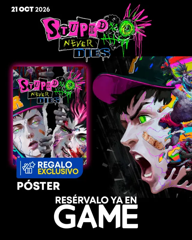Reserva Stupid Never Dies en GAME, llévate un póster exclusivo de regalo